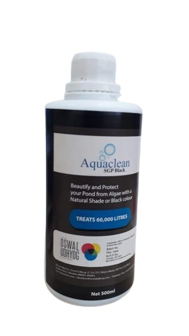 Aquaclean SGP Black Pond Dye – 500ML | Treats 60,000L | Algae Control & Clarity