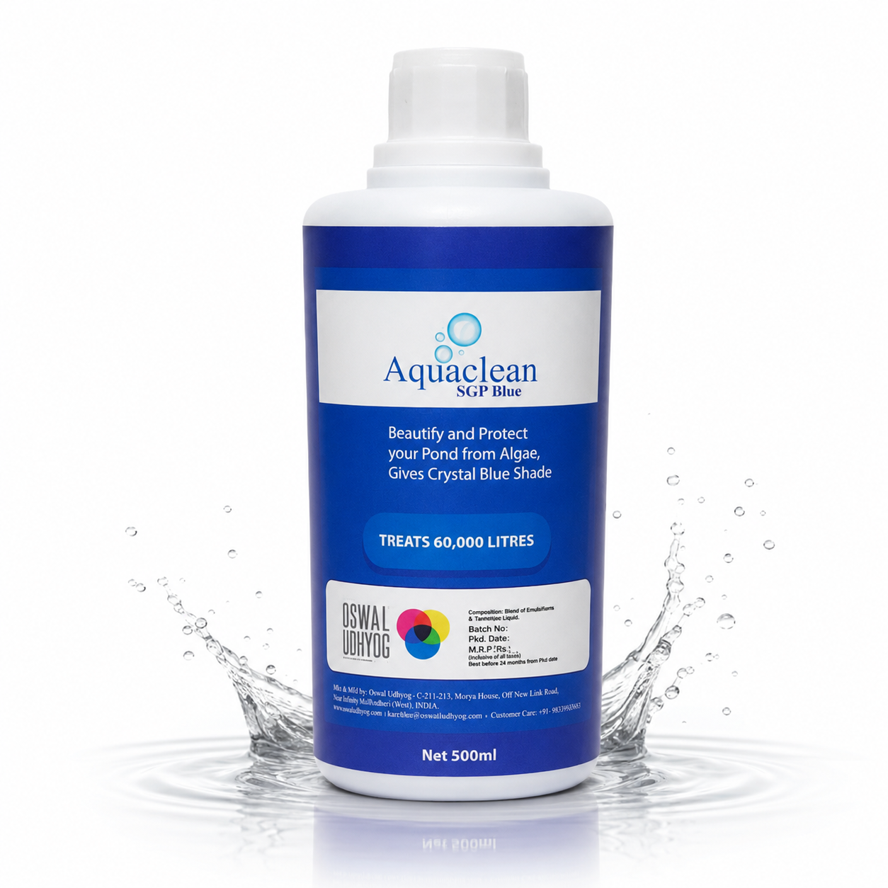 Aquaclean SGP Blue Pond Dye for Small Garden Pond