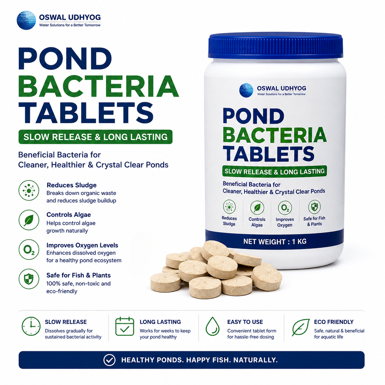 Pond Bacteria Tablets – Slow Release & Long Lasting