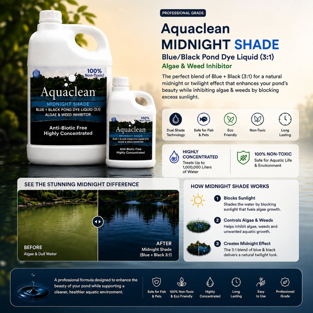 Aquaclean Midnight Blue WSP Concentrated Pond Colorant in Water Soluble Pouch