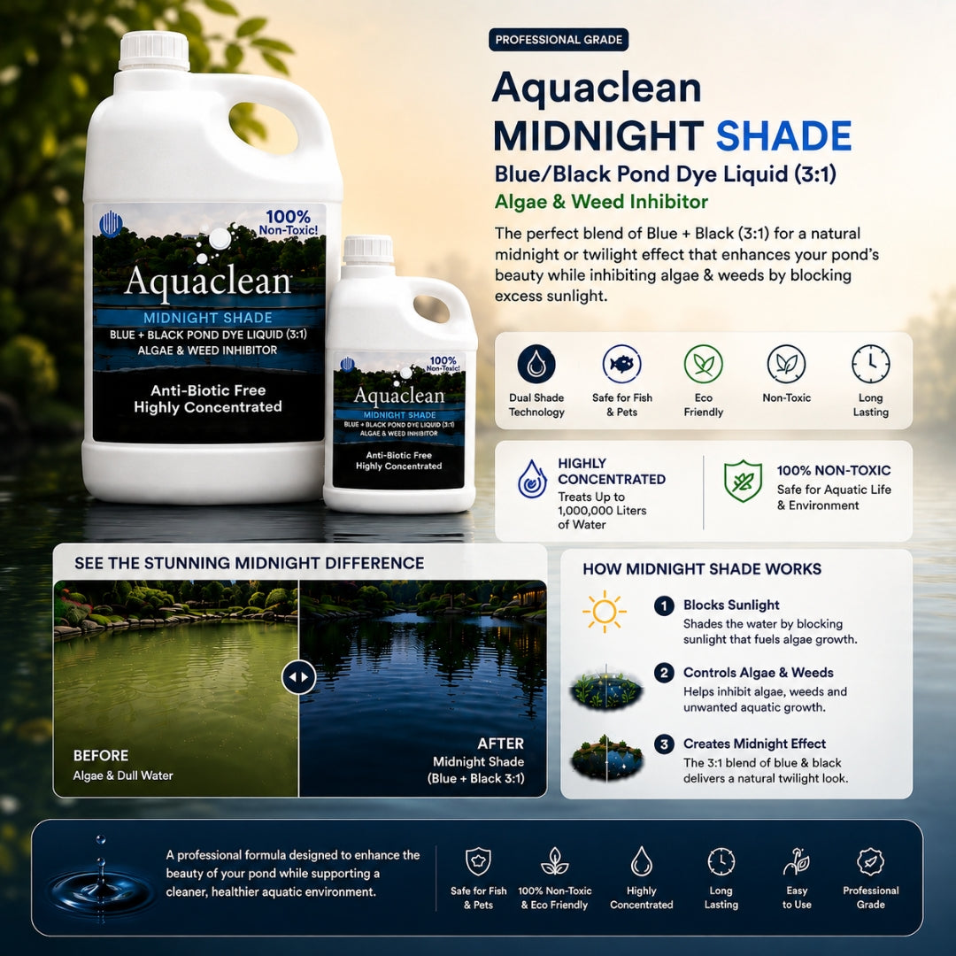 Aquaclean Midnight Blue WSP Concentrated Pond Colorant in Water Soluble Pouch