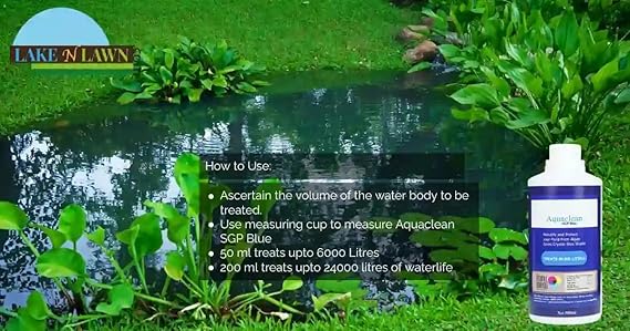 Aquaclean SGP Blue Pond Dye – 500ML | Treats 60,000L | Algae Control & Clarity