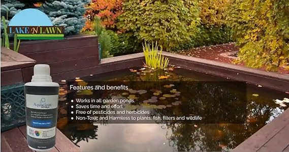 Aquaclean SGP Black Pond Dye – 500ML | Treats 60,000L | Algae Control & Clarity