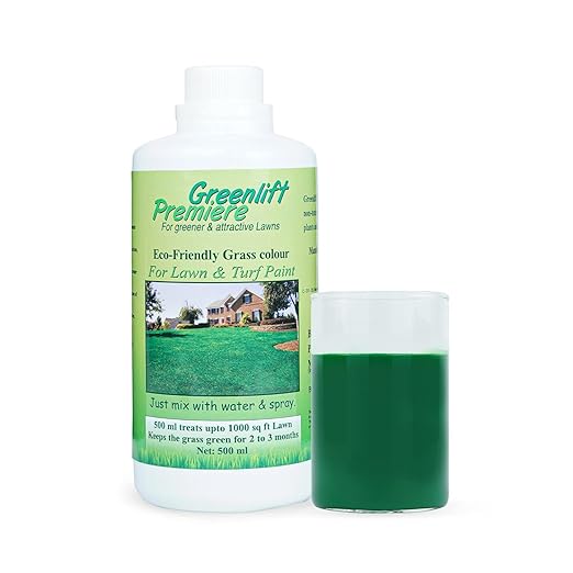 Greenlift Premiere Lawn Paint – 500ML | Covers 1,000 Sq Ft | Eco-Friendly Grass Colourant