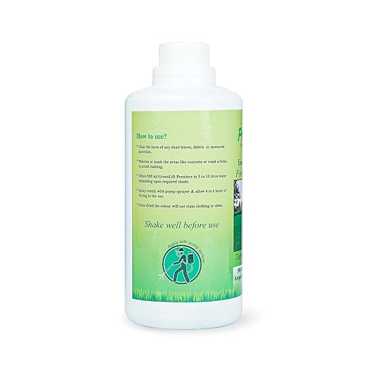 Greenlift Premiere Lawn Paint – 500ML | Covers 1,000 Sq Ft | Eco-Friendly Grass Colourant