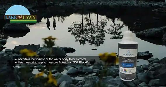 Aquaclean SGP Black Pond Dye – 500ML | Treats 60,000L | Algae Control & Clarity
