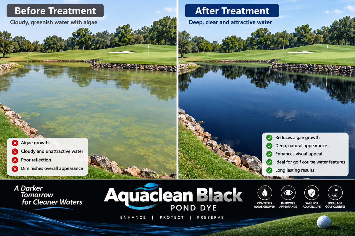 Aquaclean Black WSP Pond Pond Dye for Lakes & Large Ponds
