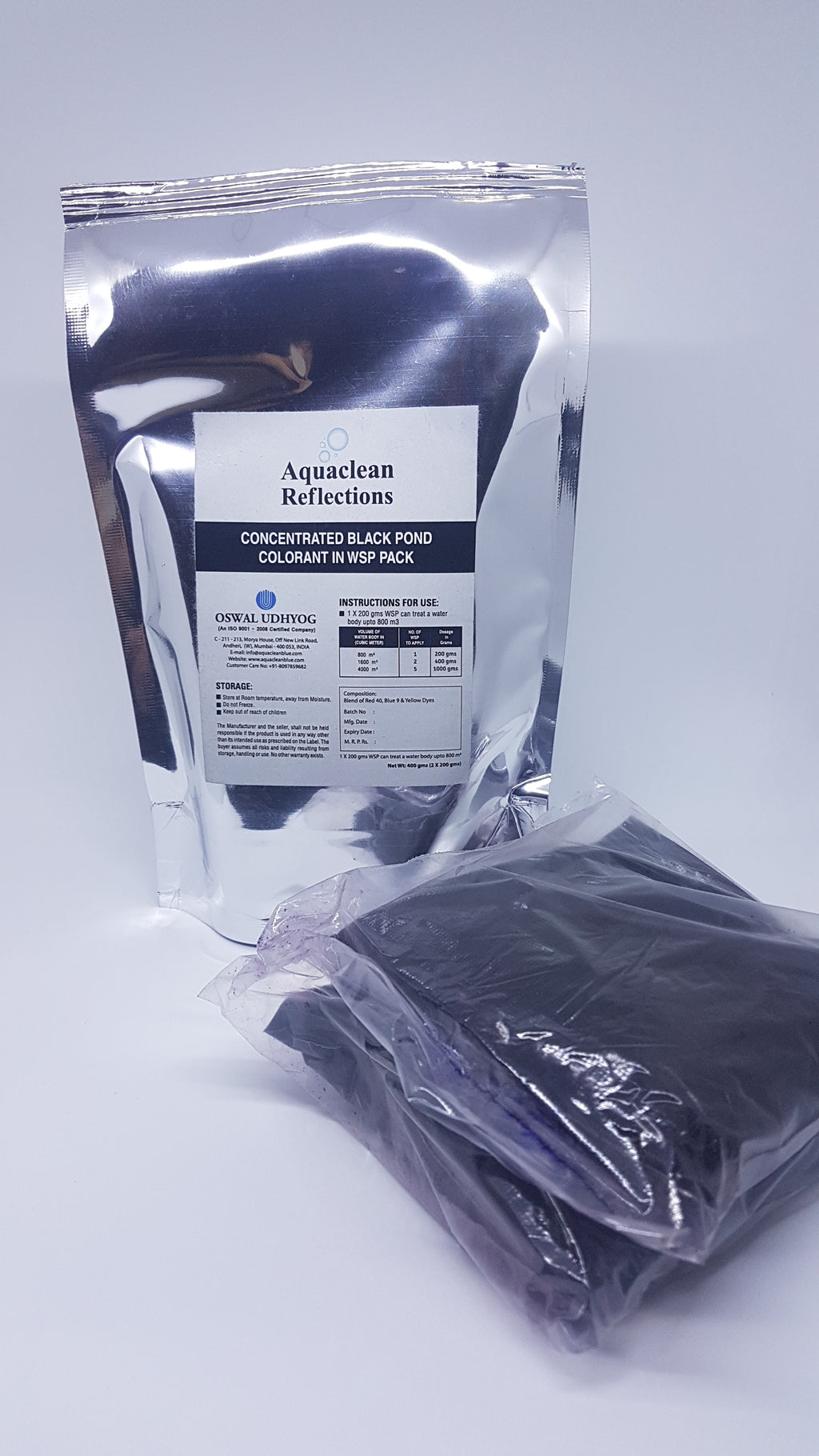 Aquaclean Black WSP Pond Pond Dye for Lakes & Large Ponds