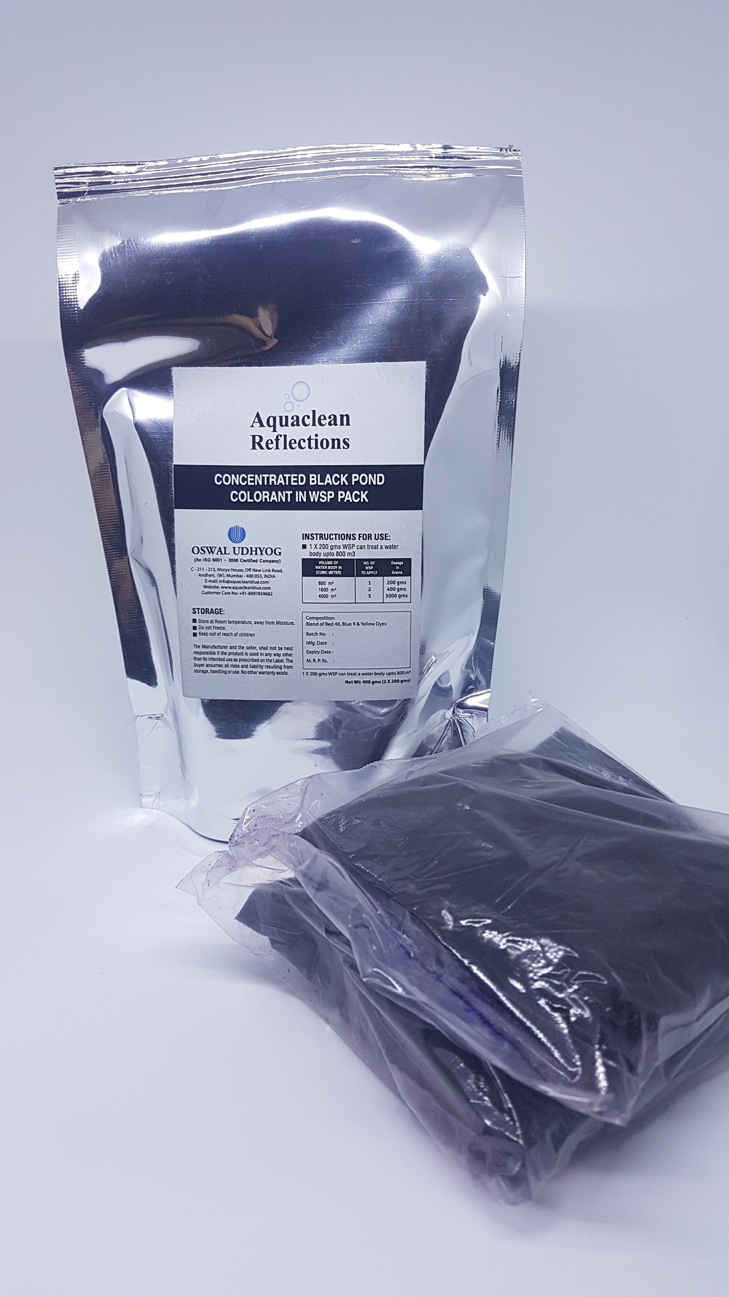 Aquaclean Black WSP Pond Pond Dye for Lakes & Large Ponds