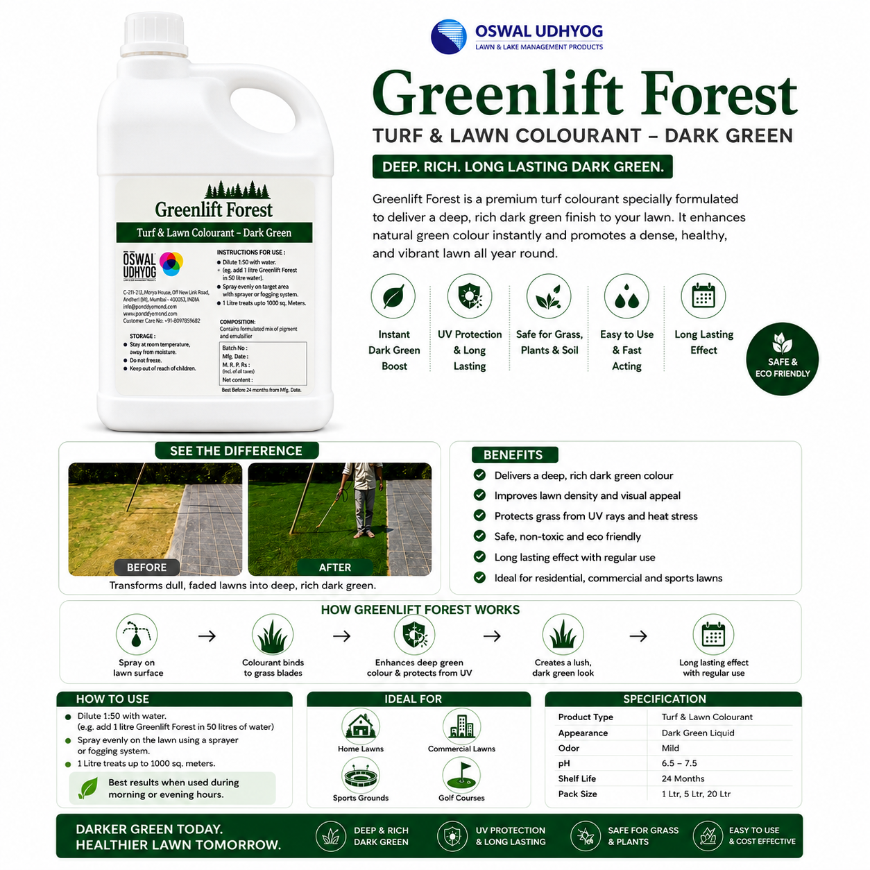 Greenlift Forest  Lawn & Turf Colorant