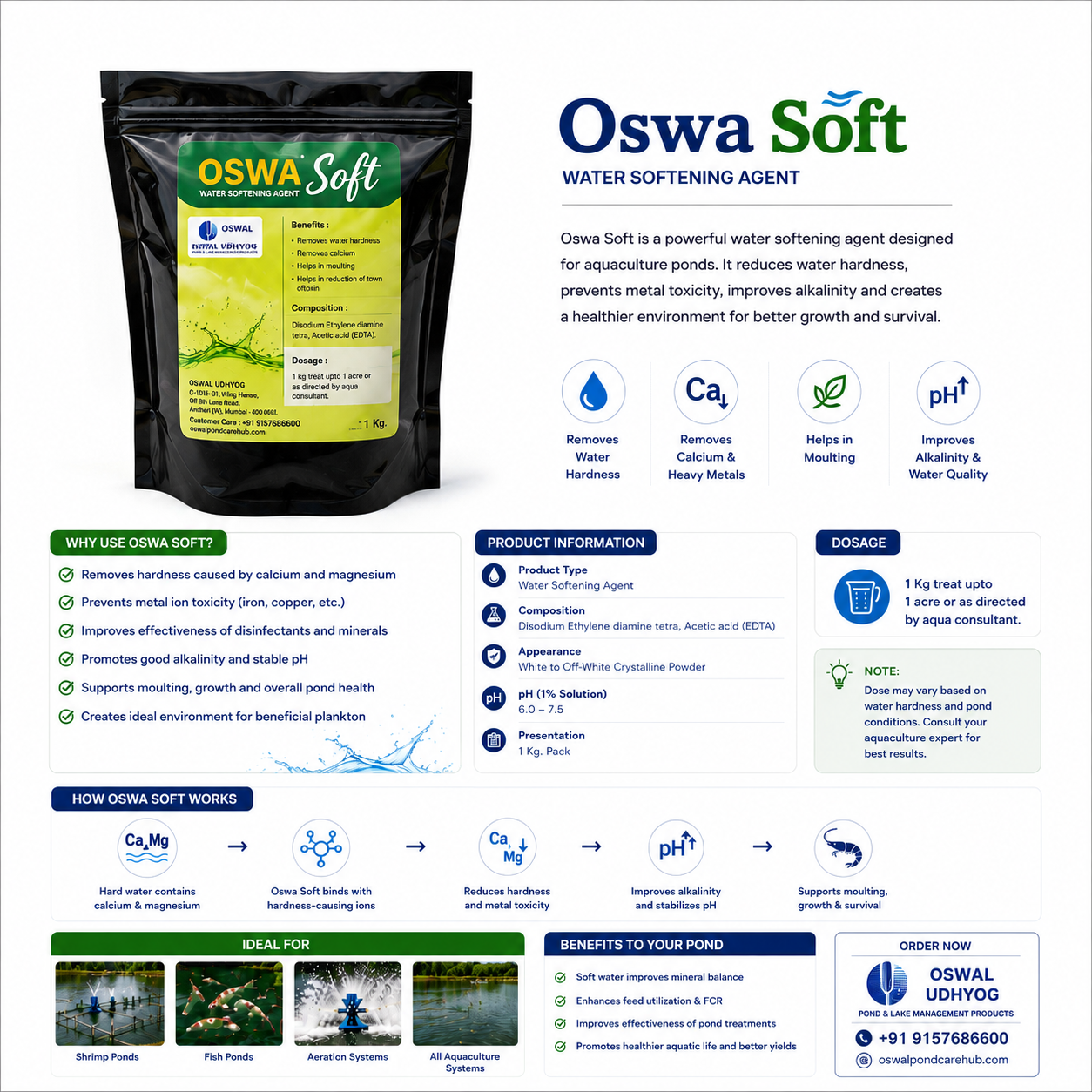 Oswa Soft – Water Softening Agent
