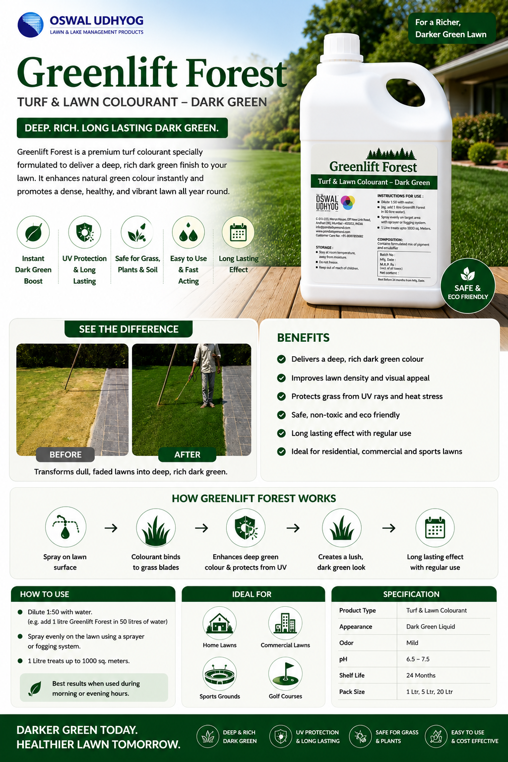 Greenlift Forest  Lawn & Turf Colorant