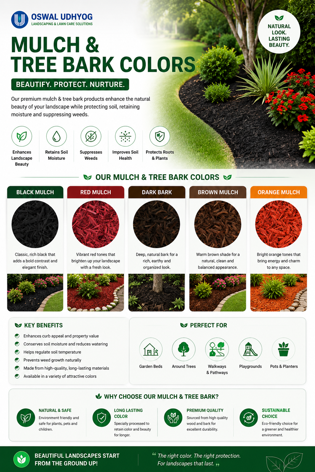 Mulch & Tree Bark Colors